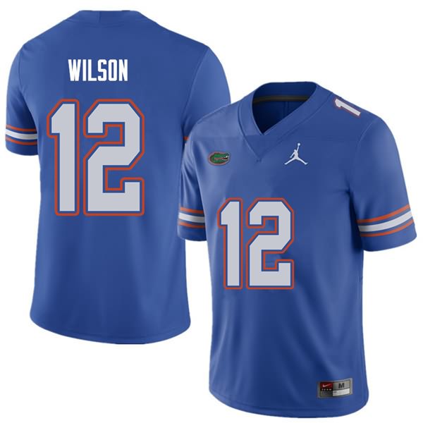 NCAA Florida Gators Quincy Wilson Men's #12 Jordan Brand Royal Stitched Authentic College Football Jersey BWF7164GS